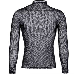 Mugler x H&M Rhinestone-Embellished Mesh Star Top - Size M